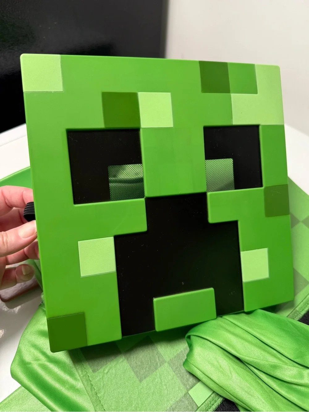 Kids Minecraft Green Creeper Costume